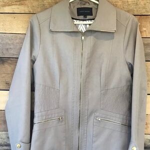 VTG Harve Bernard Women’s S Trench Coat Pockets Lined Gold buttons‎ Classic Y2K